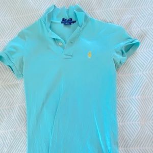 Polo Ralph Lauren Teal Skinny Polo Shirt, M
